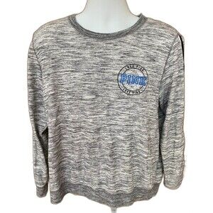 Victoria’s Secret LOVE PINK Limited Edition Gray Pullover Sweatshirt Size Large